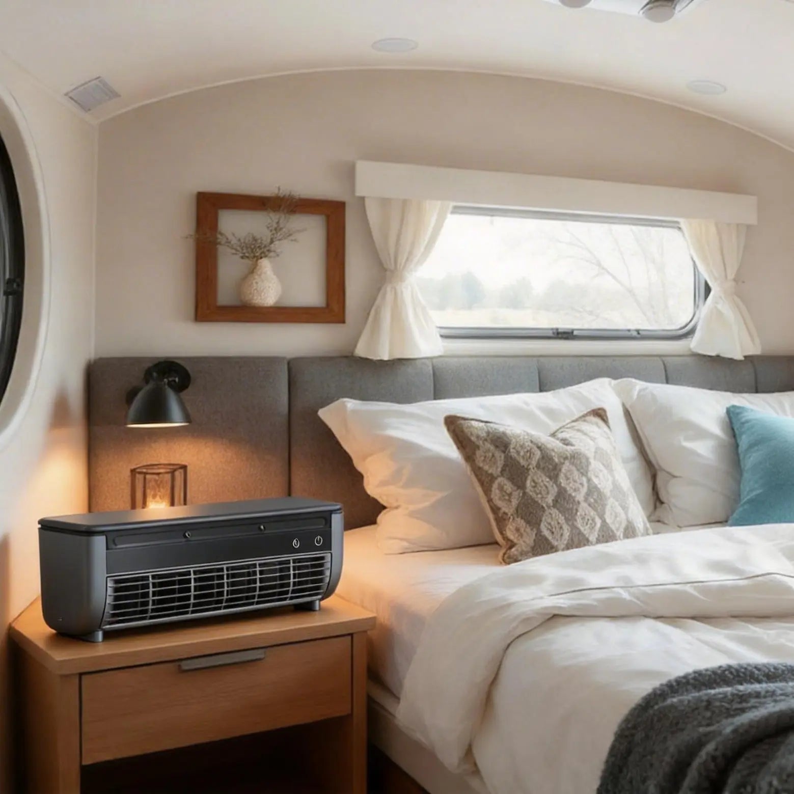 Mother'S Day Gift | Portable Ice Mist Rechargeable Cooling Fan | Can Be Used Standing or Wall-Mounted | Strong Wind and Humidifying Function, Comes with a Remote Control, Suitable for Kitchen, Outdoor, and RV Use | 6000Mah High-Performance Battery, RV Fan