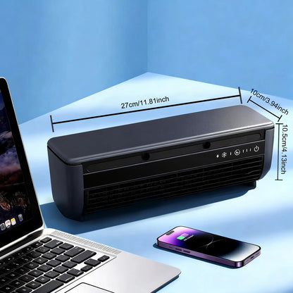 Mother'S Day Gift | Portable Ice Mist Rechargeable Cooling Fan | Can Be Used Standing or Wall-Mounted | Strong Wind and Humidifying Function, Comes with a Remote Control, Suitable for Kitchen, Outdoor, and RV Use | 6000Mah High-Performance Battery, RV Fan