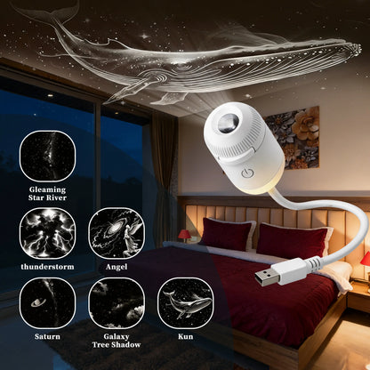 USB Starry Night Light, Suitable for Home Scenes, Small Footprint, Clear Projection. Usb Charging Lampara Usb C Rechargeable Tiktokshopspringglowup